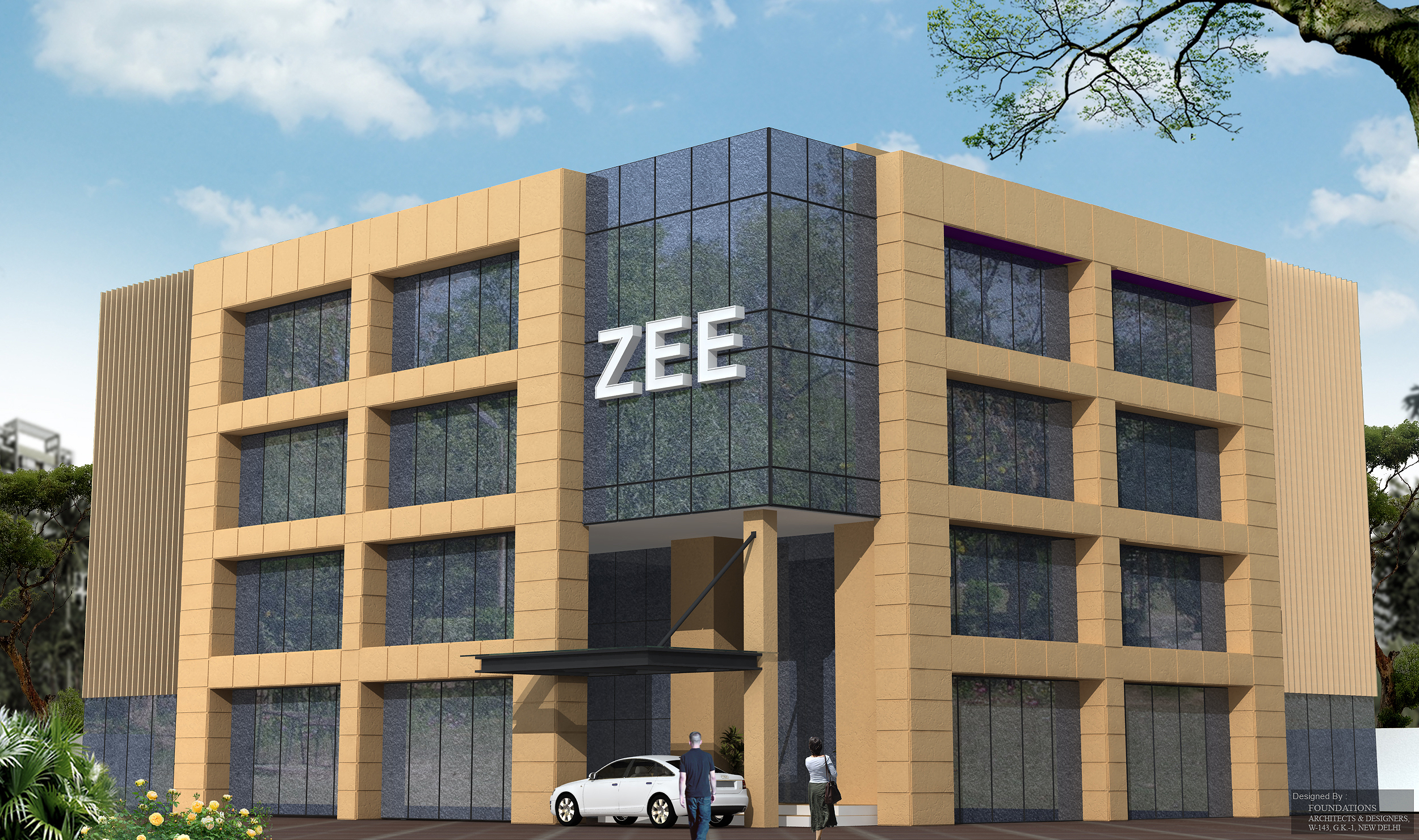 Corporate Office Building for Zee Labs, Karnal